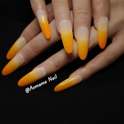 ORANGE JUICE-PRESS-ON NAILS