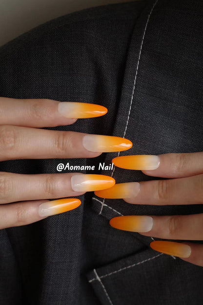 ORANGE JUICE-PRESS-ON NAILS